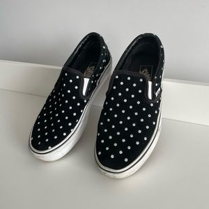 Vans Polka Dots Platform Slip on